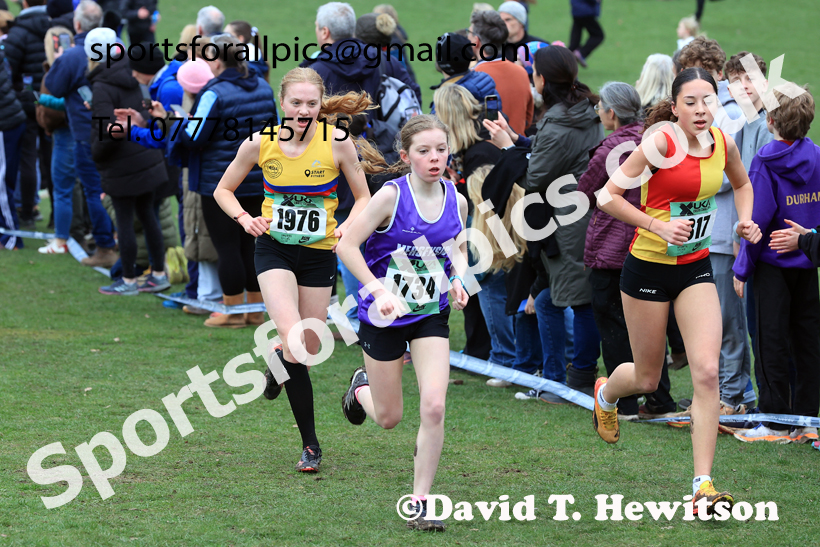 Girls Under-15s 2026 UK CAU Inter Counties Cross Country, Wollaton Park, Nottingham. Photo: David T. Hewitson/Sports for All Pics